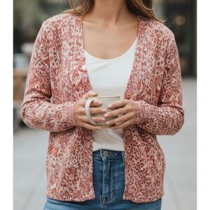 Merona Button Cardigan Womens Size XS Colorful Long Sleeve Sweater